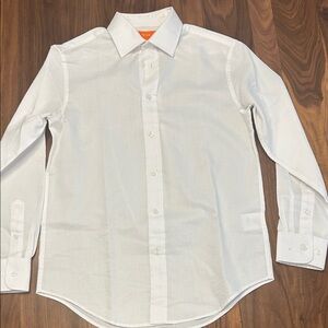 TALLIA Classic White Button-Down Dress Shirt